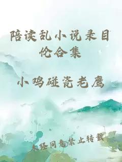 陪讀亂小說錄目倫合集